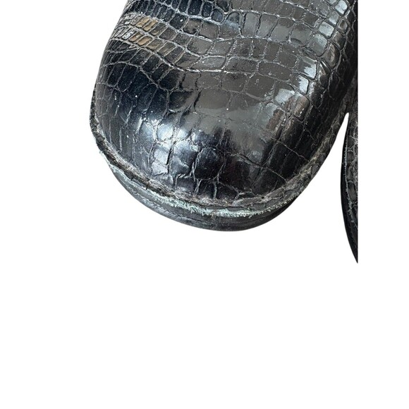Finn Comfort Black Snakeskin‎ Clogs Size 38 Made In Germany (US 7-7.5) - Picture 6 of 9